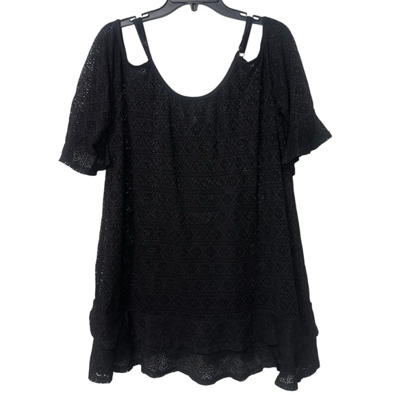 Torrid Black Crochet Coverup - Picture 3 of 8